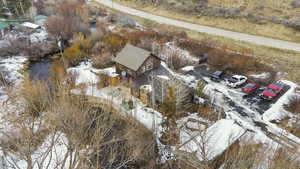 Aerial view of property and surrounding area