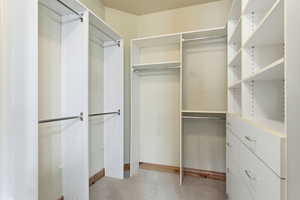 View of spacious closet
