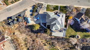 Aerial view of property and surrounding area