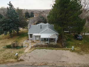 View from above of property