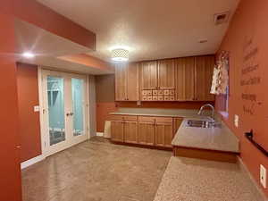 Multi-purpose room in basement