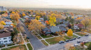 Aerial view of property and surrounding area