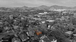 View of property location in color featuring mountains