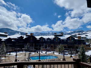 View of Park City ski resort from the private balcony