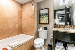 Suite with 2 queens, ski resort views, fireplace, kitchenette, and bathroom