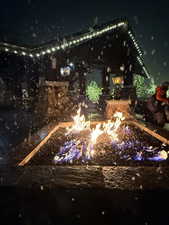 Fire pit and s'mores