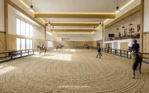 View of indoor riding arena