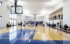 View of sport court with community basketball court and plenty of natural light