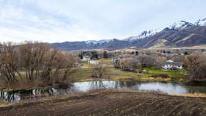 Water view featuring a mountainous background