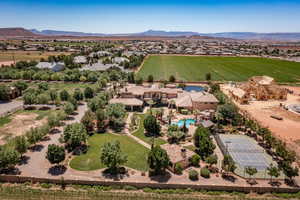 View of rural area with mountains
