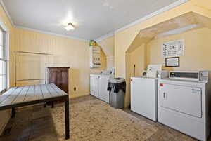 Community laundry with washer and dryer