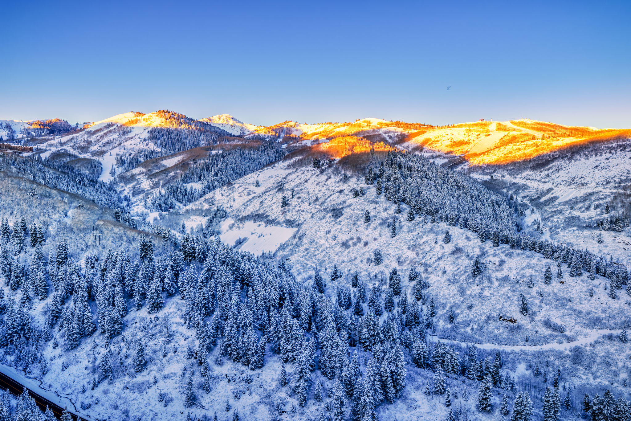 View of mountain background