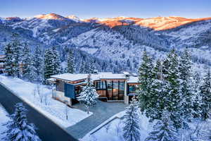 View of mountain background