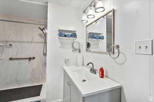2nd bathroom with walk in shower