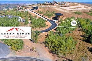 Aerial view of property's location featuring property boundaries highlighted