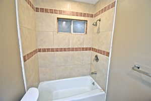 Full bath with bathing tub / shower combination