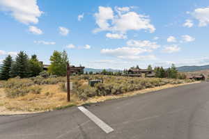 View of asphalt road with a mountain view
