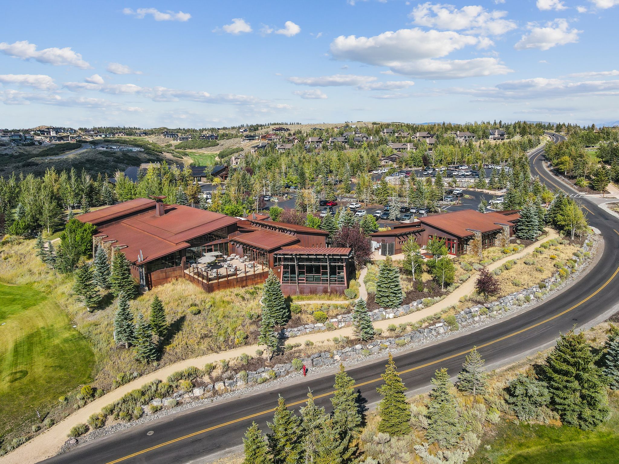 Aerial view of property's location
