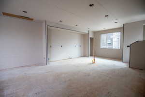 Unfurnished bedroom with a closet