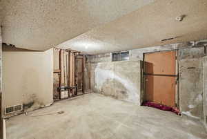 View of unfinished basement