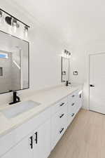 Bathroom with double vanity