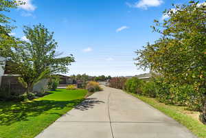 View of property's community featuring a yard