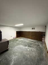 View of below grade area