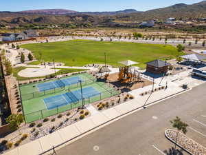 Bird's eye view of mountains