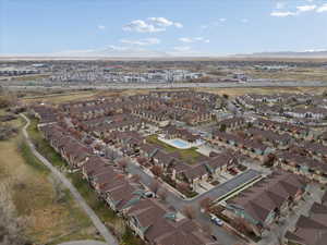 View of property location with nearby suburban area