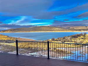 Water view featuring a mountain backdrop