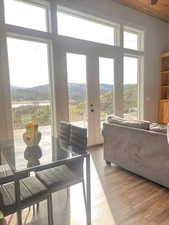 Dining room featuring wood finished floors
