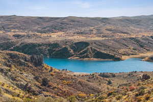 Water view featuring mountains
