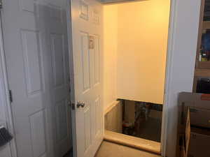 Storage in 5' crawl space