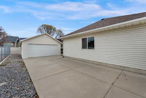 RV Parking,  detached 2 car garage/shop