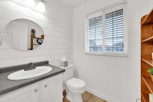 Half Bath with shiplap