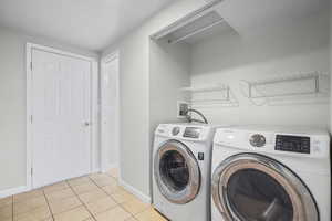 Laundry Area with Included Washer & Dryer