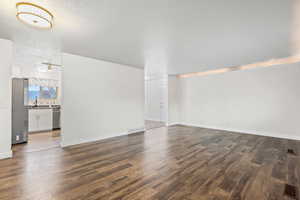 Living room with accent lighting