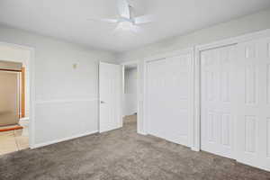 Primary Bedroom with Bathroom & Double Closets