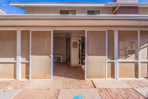 Back of screened patio