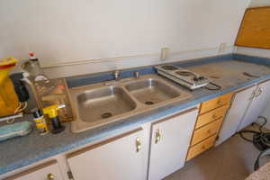 Sink and counter in detached bonus room