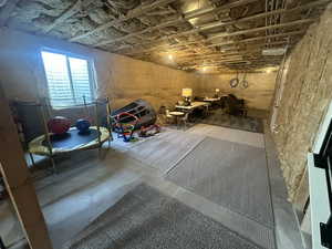 View of unfinished Family Room