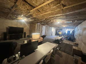 View of unfinished Family Room