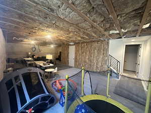 View of unfinished Family Room