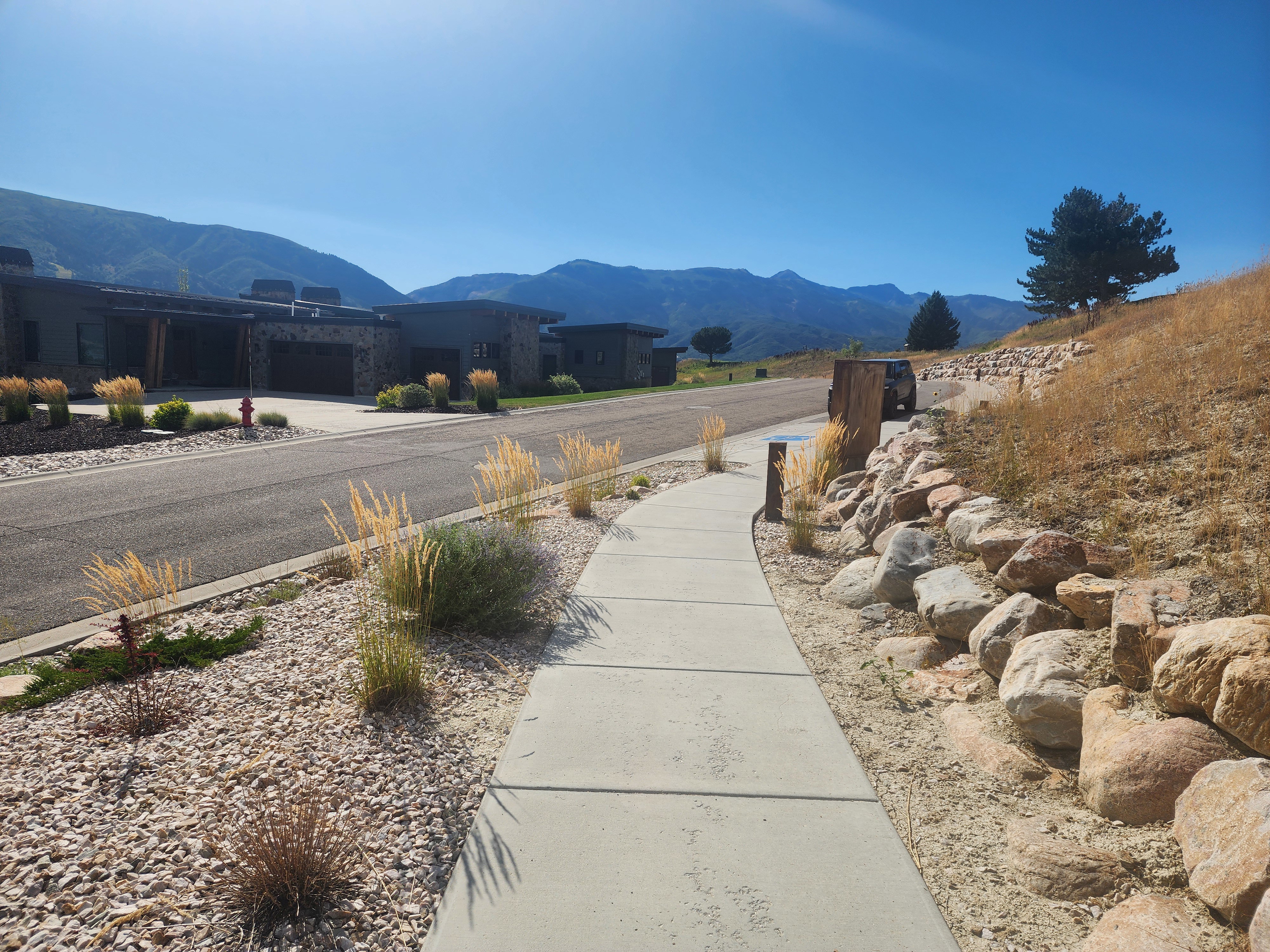 View of mountain backdrop