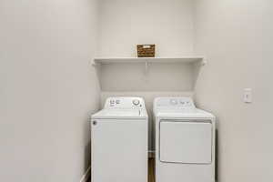 Laundry area with washer and dryer
