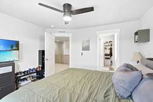 Second Floor Primary Suite with spa style bath and walk in closet