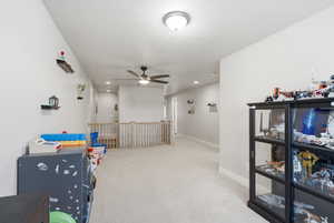 Upstairs open loft which could be a fourth bedroom, office, exercise room or home theater.