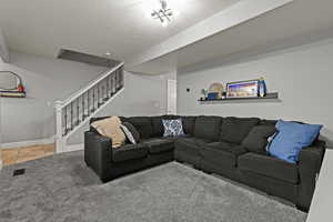 Main floor family room.