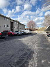 View of uncovered parking lot