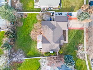 View from above of property